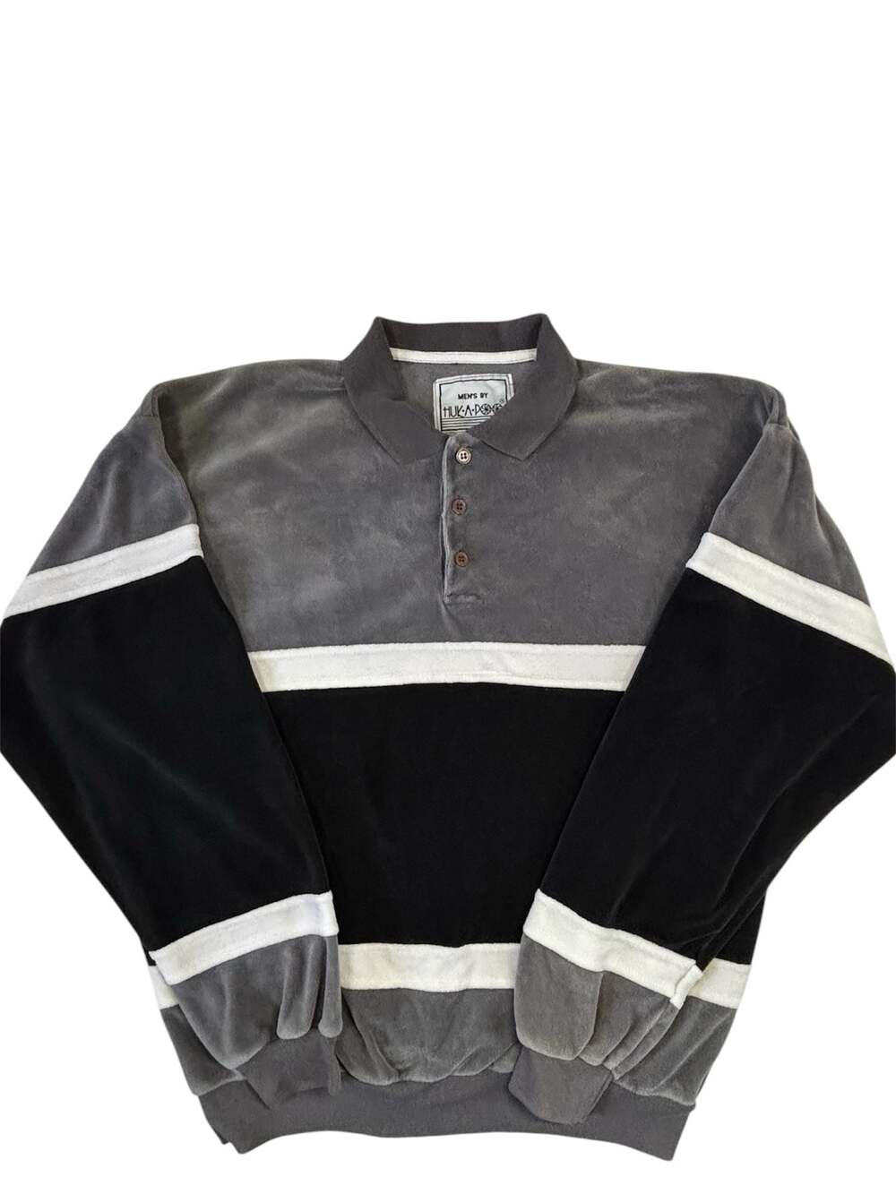 Vintage 80s Velour Polo